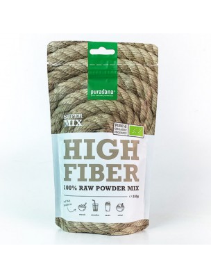 Image de High Fiber 100% Raw Powder Mix Bio - Transit et Tonus SuperFoods 250g - Purasana via Acheter Bourdaine Bio - Ecorce 100g - Tisane de Frangule dodonei