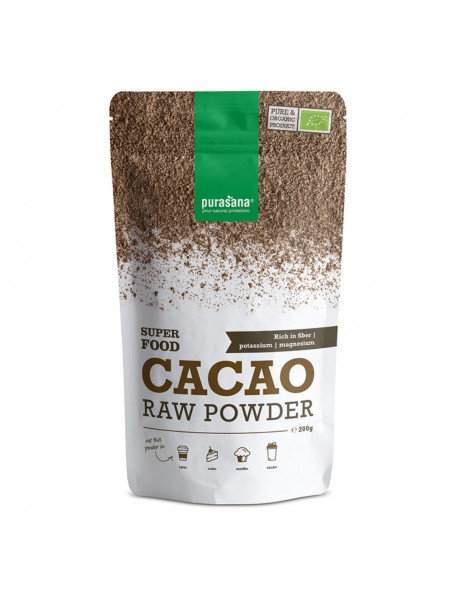 Image principale de Poudre de Cacao Bio - Magnésium et Antioxydants SuperFoods 200g - Purasana