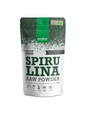 Image de Spirulina Powder Organic - SuperFoods 200 grams - Purasana via Buy Echinacea Purpurea organic mother tincture 50 ml