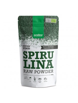 Image de Spiruline en poudre Bio - SuperFoods 200 grammes - Purasana via Spiruline Bio - Revitalisant 150 comprimés - Pranarôm