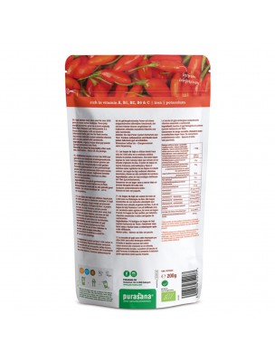 Image 59874 supplémentaire pour Poudre de Baies de Goji Bio - Vitalité Superfoods 200 g - Purasana