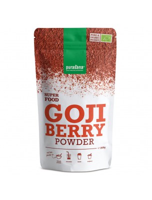 Image de Poudre de Baies de Goji Bio - Vitalité Superfoods 200 g - Purasana via Mélange de jus d'herbes en poudre Grass Mix Bio - SuperGreens 200g - Purasana