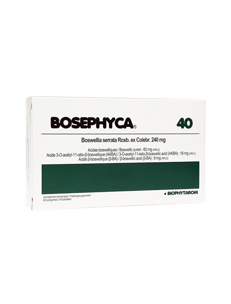 Image principale de la modale pour BosePhyca - Boswellia serrata 240 mg 40 comprimés - Biophytarom