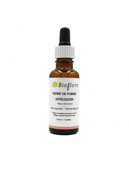Achetez Pépins de Pomme Bio - Huile végétale Pyrus Malus 15 ml - Bioflore à l'herboristerie Louis Image principale de Pépins de Pomme Bio - Huile végétale Pyrus Malus 15 ml - Bioflore