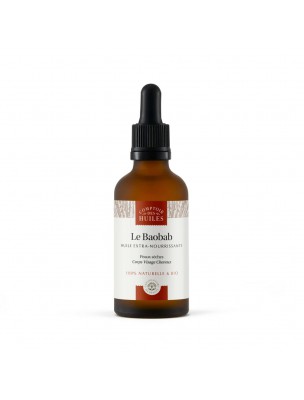 Image de Baobab Bio - Extra-Nourishing Oil 50 ml - Comptoir des Huiles depuis The beauty of your skin, your hair and your nails! (2)