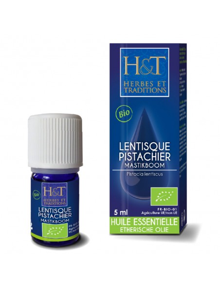 Image principale de Lentisque Pistachier Bio - Huile essentielle de Pistacia lentiscus 5 ml - Herbes et Traditions