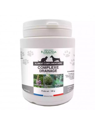 Image de Complexe Drainage - Chiens et Chats 100g - Floralpina depuis Produits naturels pour la digestion et le foie de vos animaux