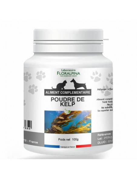 Poudre de Kelp - Immunité Chiens et Chats 100g - Floralpina