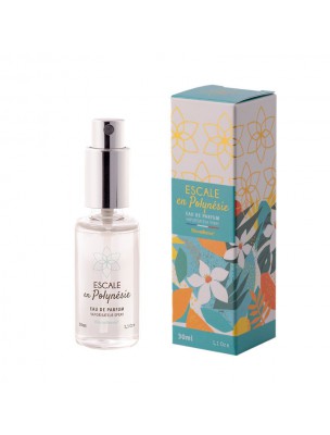 Image de Escale en Polynésie Bio - Eau de Parfum Spray de 30 ml - Bioveillance via Eau de Parfum Fleurs de Babylone Bio - Bioveillance