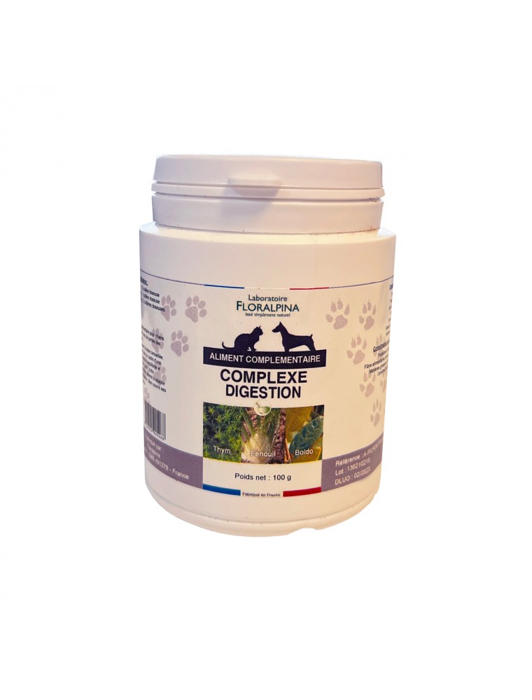 Image principale de la modale pour Complexe Digestion - Digestion Chiens et Chats 100g - Floralpina