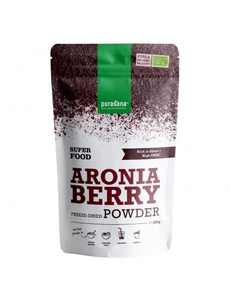 Image principale de Aronia Berry Bio - Fibres et Antioxydant SuperFoods 200g - Purasana