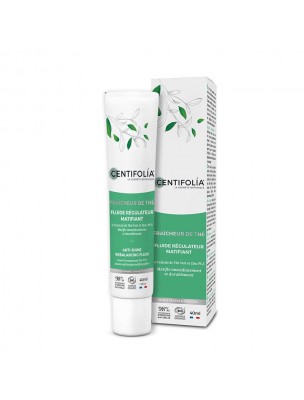 Image de Fluide Régulateur Matifiant Fraîcheur de Thé Bio - Soin du visage 40 ml - Centifolia depuis Gel Douche Fruits Exotiques Bio - Centifolia