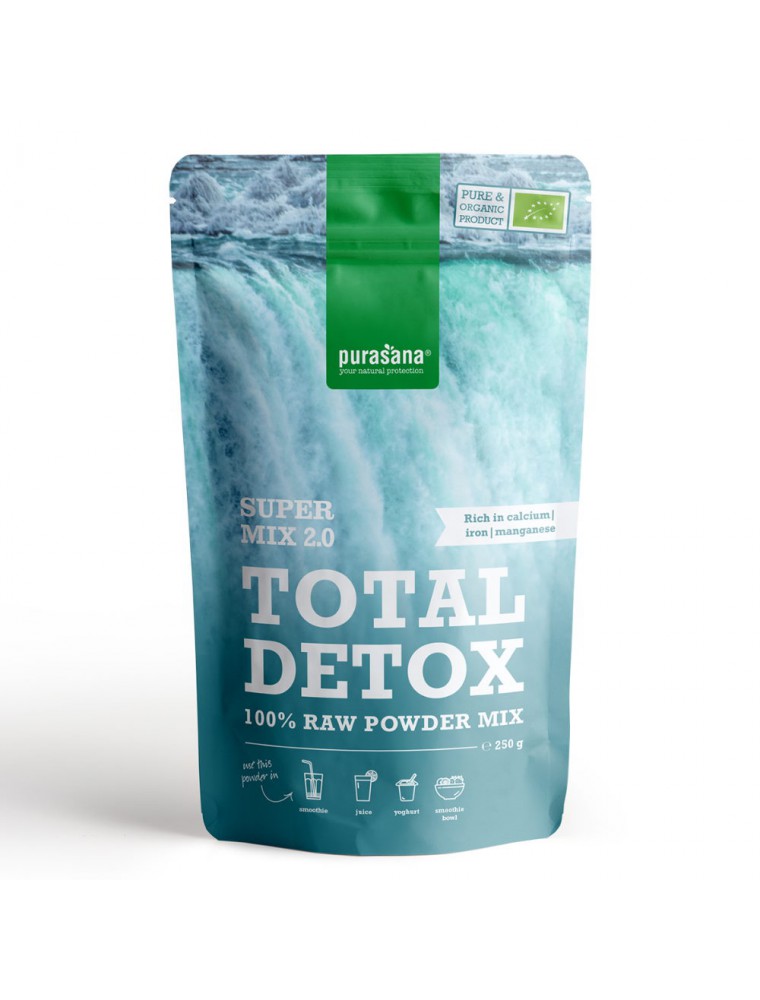 Image principale de la modale pour Total Detox Mix 2.0 Bio - Cure Détox SuperFoods 250g - Purasana