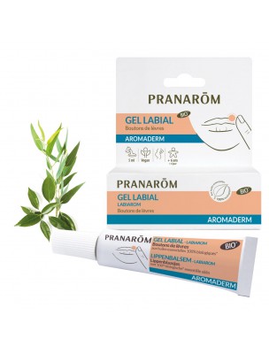 Image de Gel Labial Labiarom - Aromaderm Gel labial 5 ml - Pranarôm depuis Commandez les produits Pranarôm à l'herboristerie Louis