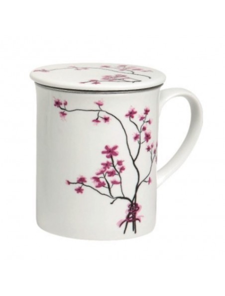 Achetez Tisanière Cherry Blossom 3 pièces en Porcelaine 300 ml à l'herboristerie Louis Image principale de Tisanière Cherry Blossom 3 pièces en Porcelaine 300 ml