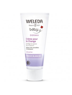 Image de Crème pour le Change à la Mauve Blanche - Protectrice et Apaisante 50 ml - Weleda depuis Produits de phytothérapie pour prendre soin de son corps