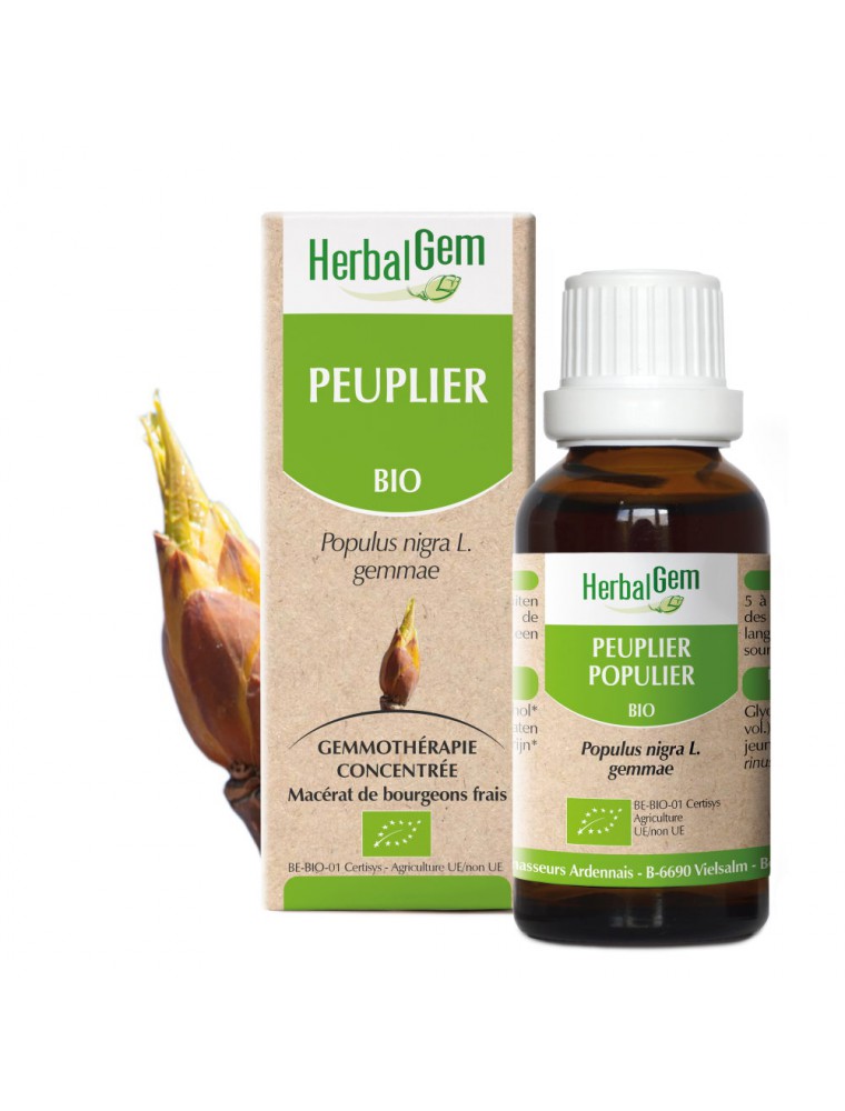 Image principale de la modale pour Peuplier bourgeon Bio - Nettoyage du système circulatoire 30 ml - Herbalgem