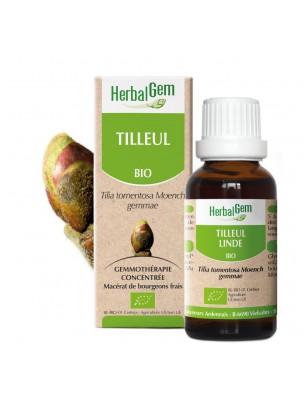 Image de Tilleul bourgeon Bio - Système nerveux Spray de 15 ml - Herbalgem via Tilleul Bio - Elixir floral 10 ml - Deva