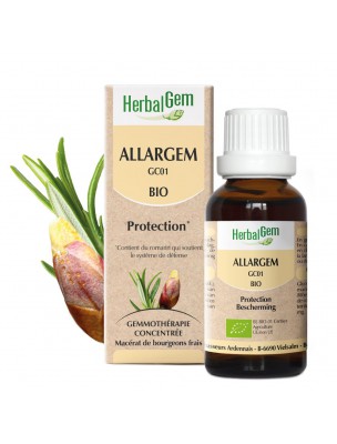 Image de AllarGEM GC01 Bio - Allergies 30 ml - Herbalgem via Allergor - Sensibilité saisonnière 90 gélules