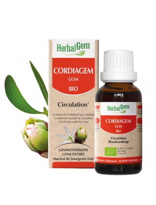 Image de CordiaGEM GC04 Bio - Rythme cardiaque 30 ml - Herbalgem via Cornouiller bourgeon Bio - Coeur 30 ml - Herbalgem