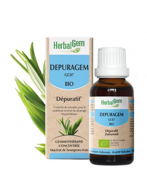Image de DepuraGEM GC07 Organic - Liver Drainage 30 ml Herbalgem depuis The buds of plants for the digestion