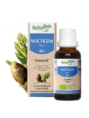 Image de NoctiGEM GC11 Bio - Sommeil 30 ml - Herbalgem via Acheter Sommeil paisible Bio - Relaxation réconfortante 30 ml - Baume du