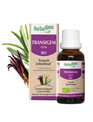 Image de TransiGEM GC20 Bio - Transit intestinal Spray de 15 ml - Herbalgem via Psyllium blond - Poudre extra fine 300g - Nature et Partage