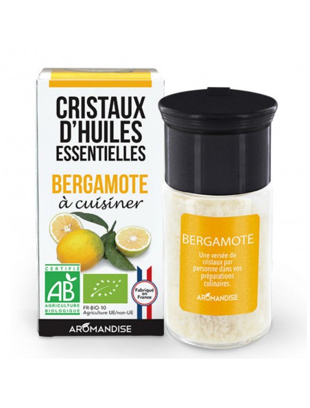 Bergamote Bio - Cristaux d'huiles essentielles - 10g