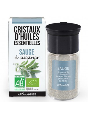 Image de Sauge Bio - Cristaux d'huiles essentielles - 10g depuis Achetez les produits Cristaux d'huiles essentielles à l'herboristerie Louis