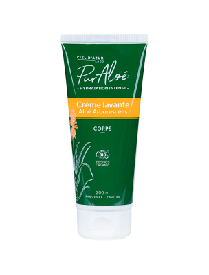 Image de Crème Lavante à l'Aloe arborescens Bio - Corps 200 ml - Puraloe depuis Lait Après-Soleil à l'Aloe arborescens Bio - Puraloe