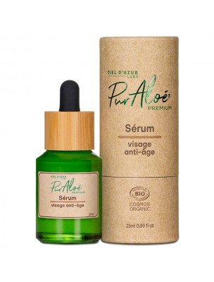 Image de Sérum Anti-Âge Aloe Premium Bio - Visage 25 ml - Puraloe depuis Achetez les produits PurAloé à l'herboristerie Louis