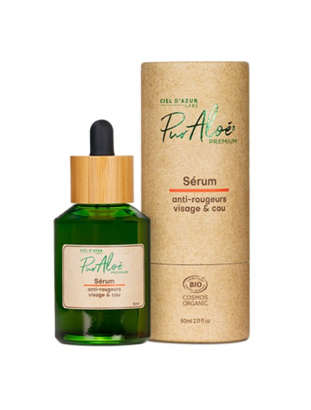 Achetez Sérum Anti-Rougeurs Aloe Premium Bio - Visage et Cou 60 ml - Puraloe à l'herboristerie Louis Image principale de Sérum Anti-Rougeurs Aloe Premium Bio - Visage et Cou 60 ml - Puraloe
