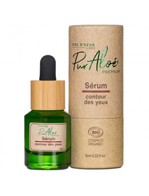 Image de Sérum Contour des Yeux Aloe Premium Bio - Yeux 15 ml - Puraloe depuis Contours des yeux naturels et bio pour hydrater et raffermir votre peau