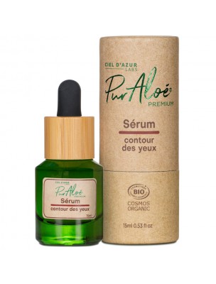 Image de Sérum Contour des Yeux Aloe Premium Bio - Yeux 15 ml - Puraloe depuis Achetez les produits PurAloé à l'herboristerie Louis