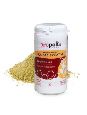 Image de Organic Dry Powder - Talc and Propolis 30g - Propolia depuis Pollen stimulates energy and accompanies you during sports effort