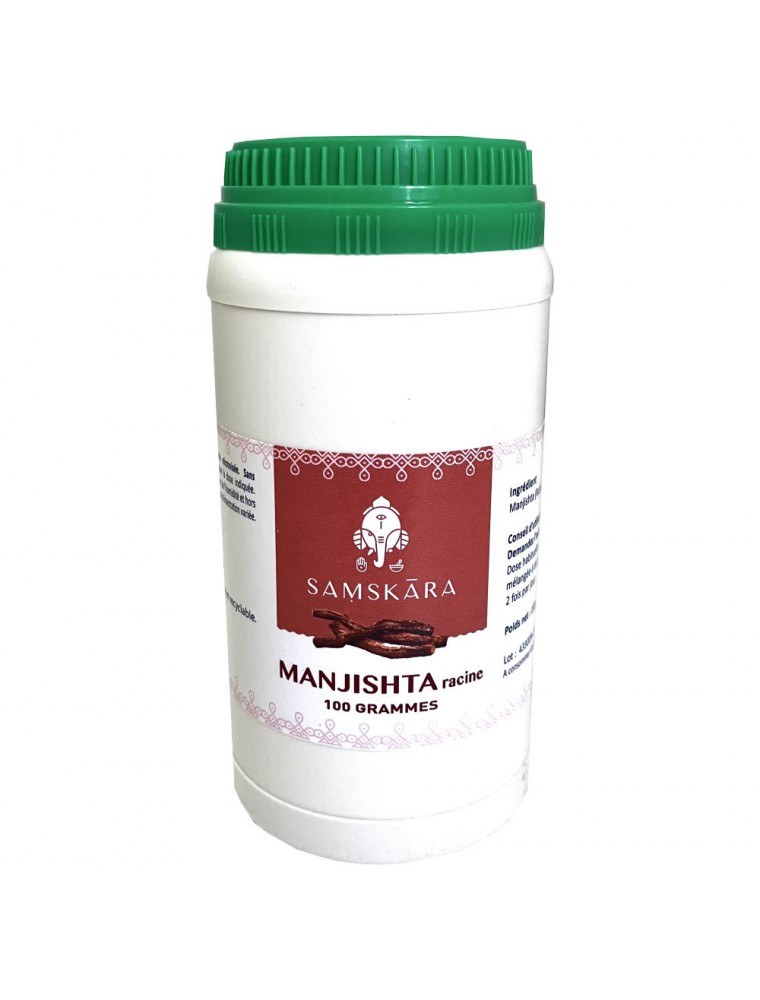 Image principale de la modale pour Manjishta racine poudre - Peau 100g - Samskara