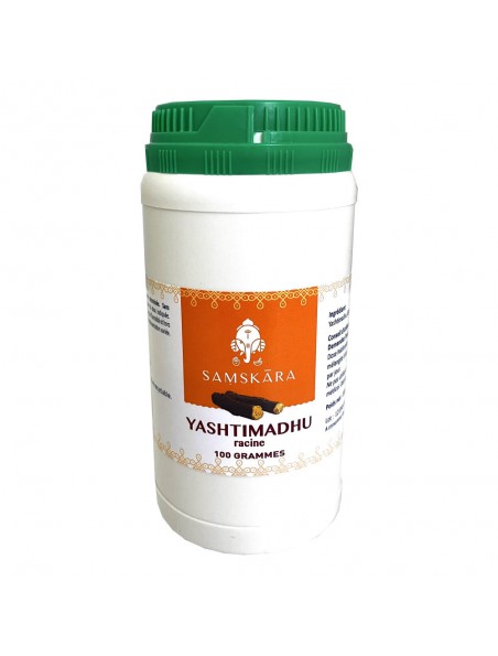 Achetez Yashtimadhu racine poudre - Digestion 100g - Samskara à l'herboristerie Louis Image principale de Yashtimadhu racine poudre - Digestion 100g - Samskara