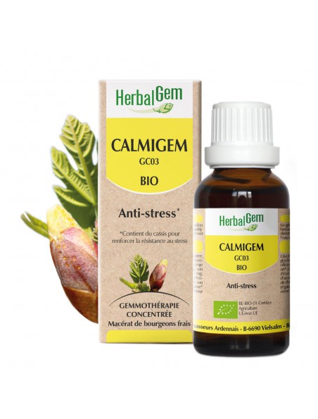 Image principale de CalmiGEM GC03 Bio - Stress et anxiété 30 ml - Herbalgem