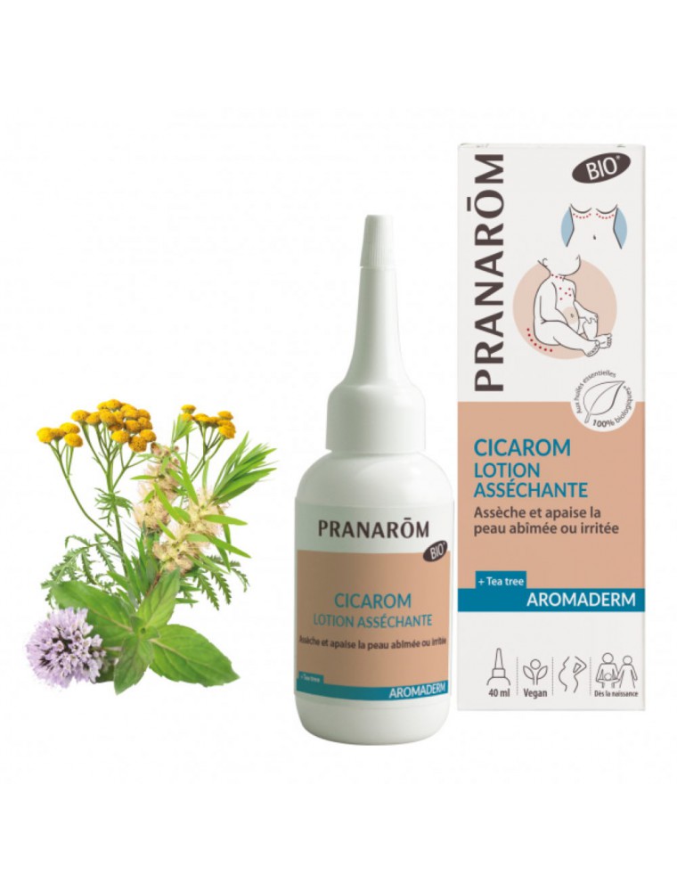 Image principale de la modale pour Cicarom Bio - Aromaderm Lotion Asséchante 40 ml - Pranarôm