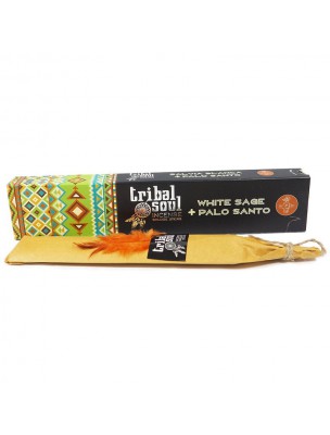 Image de Palo Santo et Sauge Blanche - Encens indien 15 g - Tribal Soul depuis Achetez les produits Tribal Soul à l'herboristerie Louis