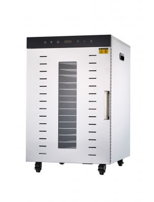 Image de Stainless steel dehydrator Pro 1500 W 16 grids 39x47 cm with digital control depuis Electric dehydrators for preserving food and its contents