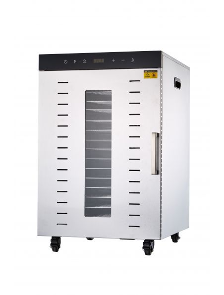Déshydrateur Inox Pro 1500 W 16 grilles 39x47 cm à commande digitale Déshydrateur Inox Pro 1500 W 16 grilles 39x47 cm à commande digitale