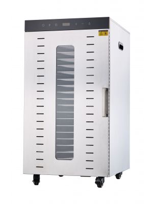 Image de Stainless steel dehydrator Pro 1500 W 20 grids 40x38 cm with digital control depuis Electric dehydrators for preserving food and its contents