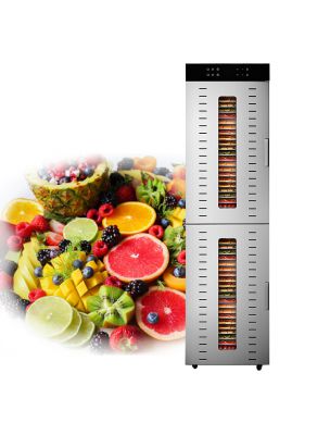 Image de Déshydrateur Inox Professionnel 48 grilles de 40/38 cm à commande digitale 4000W depuis Produits de Phytothérapie pour une Maison Écologique (2)