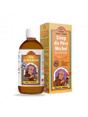 Image de Syrup of Father Michel - Tonus and Vitality 200 ml - Bioligo depuis The plants and the hive in syrup soothe the various evils