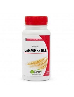 Image de Huile de Germe de Blé - Cholestérol 100 capsules - MGD Nature depuis Commandez les produits MGD Nature à l'herboristerie Louis