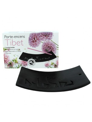 Image de Porte-encens en pierre Tibet pour bâtonnets et cônes d'encens - Les Encens du Monde via Palets Fondants Relax - Aromandise