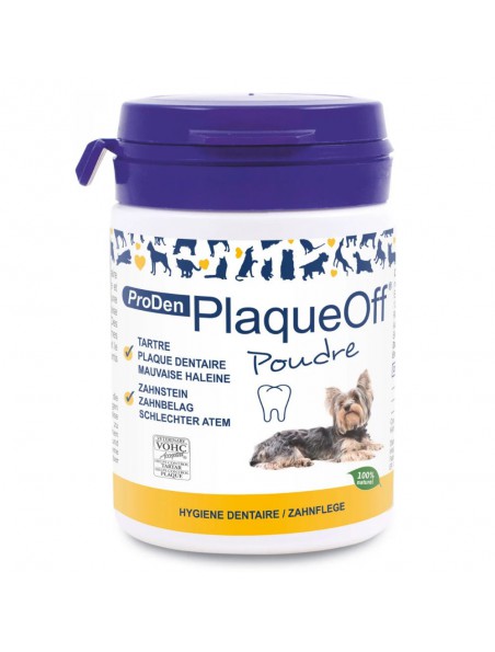 Image principale de Plaque Off - Plaque dentaire, Tartre et Haleine Chiens et Chats 60 g - ProDen