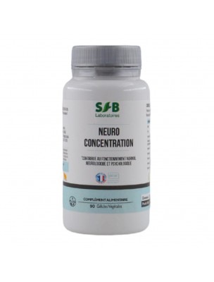 Image de Neuro'Concentration - Concentration 90 gélules - SFB Laboratoires depuis Commandez les produits SFB Laboratoires à l'herboristerie Louis