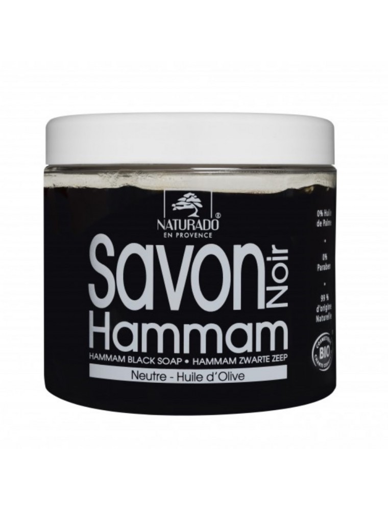 Image principale de la modale pour Savon Noir Hammam Bio - Savon Neutre à l'Huile d'Olive 600g - Naturado